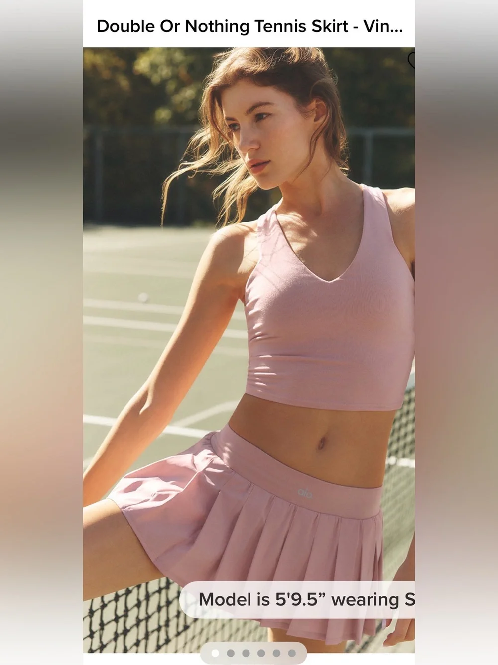 ALO Yoga Double Or Nothing Tennis Skirt-NWT!!